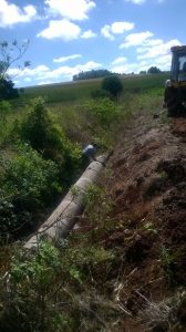 Serviço de drenagem dentro do incentivo agricola para o Sr. Paulo Roehrig