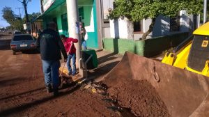 Limpeza de bocas de lobo após a chuva