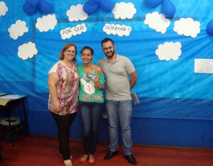 Aluna  Glaucia Welker ficou em 1º lugar 