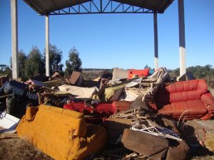 Material recolhidos foi armazenados na Central de Triagem do Município 