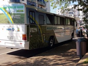 Testes são realizados junto a Unidade Móvel de Saúde 