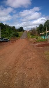 Colocação de residuo na Av. das Industrias